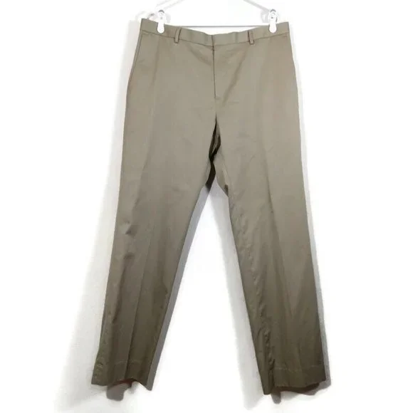 slim fit non iron dress pants RGM Mens Slim fit Dress Pants Flat-Front main image 1